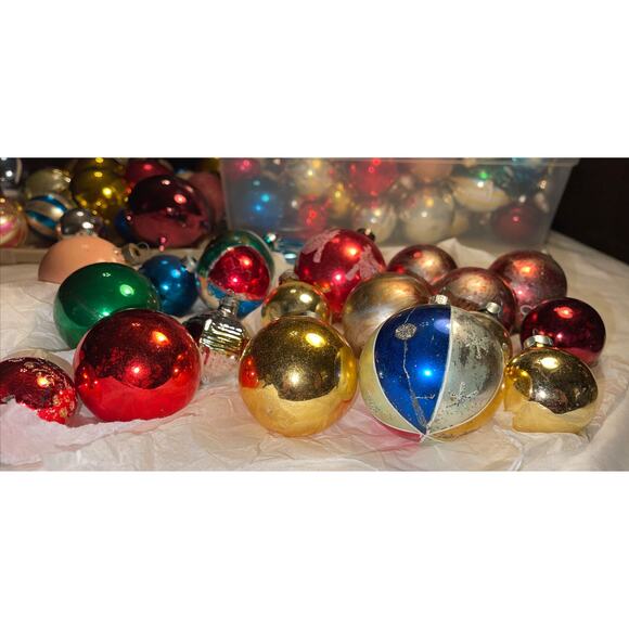 Vintage 1950's Mercury Glass Micah Christmas Ornaments Unmarked Shiny Brite #19 - Picture 3 of 12